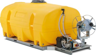 Mobilný zavlažovací systém BWS 130-PE s elektrickým čerpadlom 12V, bez vlnolamu – objem 600 litrov